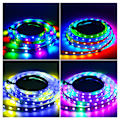 Miniatyrbillede 3 af 5: Individuelt adresserbar fleksibel 1m, 144 LED'er, sort kredsløb