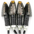 Miniatyrbilde 2 av 5: 4 stk/sett Universal Motorsykkel LED Blinklys Lang Kort Bl