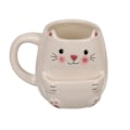Miniatyrbild 2 av 5: Kattmugg / Mugg med fack för kakor white