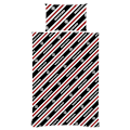 Miniatyrbild 3 av 3: Manchester United FC Core Stripe Påslakan Set Enkelsäng Röd/Gul/Svart Red/Yellow/Black Single
