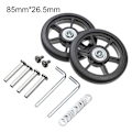 Pikkukuva 1 / 10: 2 kpl Vaihda pyörän matkalaukun pyörät 85MM*26.5MM-FA5- 85mm*26.5mm