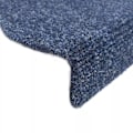 Miniatyrbillede 6 af 8: vidaXL Trappstegsmattor Selvhæftende 15 stk Broderi 56x17x3 cm Blå blue 2430