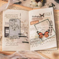 Miniatyrbillede 4 af 5: 40 Ark Naturtema Washi Stickerbog til Voksne Botaniske Planteklistermærker Junk Journaling Sc