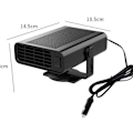 Miniatyrbillede 2 af 5: Bærbar Bilvarmer, 150W Bilvarmer Defroster, 2 i 1 KLB