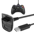 Laddkabel för Xbox 360-kontroll - 150cm svart-FA- black 80