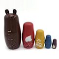 Miniatyrbilde 3 av 5: Russiske dukker / Matryoshka - Babushka dukke - Dyr multicolor