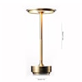 Miniatyrbillede 4 af 4: Trådløs bordlampe - dæmpbar - metal - genopladelig - guld gold