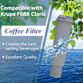 Miniatyrbillede 4 af 5: 4 st Espresso Maskin Vattenfilter til Claris F088 Aqua Filtersystem, til ,,nivona
