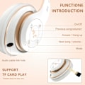 Miniatyrbillede 4 af 5: Bluetooth-hovedtelefoner Over Ear, med HD-mikrofon, FM, TF til PC
