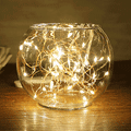 Miniatyrbillede 1 af 5: Lyskæde / LED-kæde 10 meter - 100 gule lys