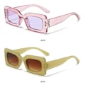 Pikkukuva 4 / 4: Muodissa Retro Candy Color 90-luku Y2K Aurinkolasit Suorakulmaiset Aurinkolasit Vintage Varjosteet Aurinkolasit Naisille Miehille