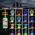 Miniatyrbillede 2 af 5: Star Wars Natlampe 3D-lampe Star Wars Lampe 3 mønstre 3D Natlampe gaver til børn drenge 7 farver skifter Star Wars d-WELLNG Star Wars Combo-paket