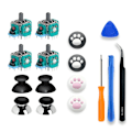 Miniatyrbild 1 av 5: 10st/5/1st 3D analog sensormodul ersättningskontroller Joystick Axis Analoga tumpinnar Reparationstillbehör för PS5 Set C