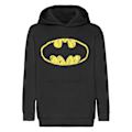 Miniatyrbillede 1 af 2: Batman Dam/Dam Distressed Logo Hoodie L Sort L Black