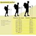 Miniatyrbillede 3 af 5: Trekkingstavar 2 ST Teleskopiske gåstave Aluminium Nordic Pol