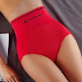 Miniatyrbillede 1 af 10: Højtaljede Tights med Lifting Butt Effekt RØD XL Red XL Red