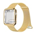 Pikkukuva 1 / 7: Milanese-ranneke + ranneke Apple Watch Ultra 49MM 41mm 40mm 44mm 38mm 42mm TPU-näyttö Iwatch Series 9 8 7 6 SE 5 4 Correa 45mm Kulta Gold Gold 49mm-For ultra 2 1