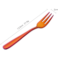 Miniatyrbilde 5 av 5: Tekakor Små Dessertgafler Kakegafler Rustfritt stål 10 stk Colorfulness