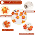 Miniatyrbillede 4 af 5: Maple Leaf Lighting 2-pak 3M 20 LED udendørs efterårsguirlande