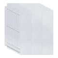 10-pack 9-ficks transparenta plastfickor för samlarkort