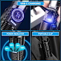 Miniatyrbilde 3 av 5: Super kraftig LED lommelykt 20 000 lumen, USB-oppladbar