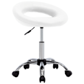 Miniatyrbilde 1 av 7: vidaXL Svingbar stol hvit kunstlær white 6550
