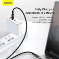 Miniatyrbilde 10 av 11: Baseus Tungsten Gold USB-C til USB-C kabel, 100W, 5A, 1m