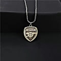 Miniatyrbild 1 av 2: Arsenal FC Vapen Halsband & Hänge One Size Silver One Size