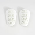 Miniatyrbilde 3 av 10: Par med mini leggbeskyttere Fotball leggbeskyttere XS HVIT-SVART XS