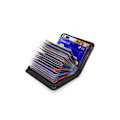 Miniatyrbild 3 av 4: RFID-skyddad mjuk kompakt kreditkortplånbok för hela 36 kort Svart one size black