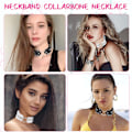 Miniatyrbillede 5 af 5: Choker Halskæde Punk Rock Gotisk Hjerte Choker Halskæde