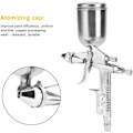 Miniatyrbild 3 av 5: Spray Gun Professionell Färgsprutningssystem 0,5 mm Munstycke 125 ML