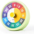 Visuell timer för barn, 60 minuters nedräkningstimer för barn och vuxna, för kök, skola-FA-