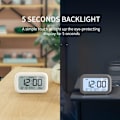 Miniatyrbild 5 av 5: Digital väckarklocka sängbord - Batteridriven klocka