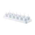Miniatyrbillede 1 af 3: Flamlösa lys - 12 genopladelige LED-blinkende fyrfadslys