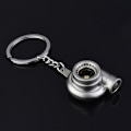 Miniatyrbild 1 av 5: Mini Turbo Turboladdare Nyckelring Snurrande Turbin Nyckelring Matt Silver