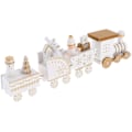 Miniatyrbillede 1 af 5: Juletræstoglegetøj Miniature Snemand Figur Ren Dekorativ (Hvid) White