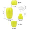Miniatyrbillede 4 af 5: Citrusformet manuel juicer Citrusjuicer til forskellige frugter yel
