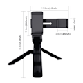 Miniatyrbild 4 av 5: Smartphone Fixeringsklämma 1/4 tums Hållare Fäste + Grepp Fällbart Stativfäste Kit för DJI OSMO Pocket / Pocket 2