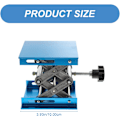 Miniatyrbillede 2 af 5: 2 stk. Liftar Laboratorie-saxlift Laboratorie-løftebord Løftebord Labstativ Minijack Manuelt arbejdsbord Aluminium