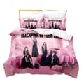 B01 Svart Rosa 3D-tryckt Set Påslakan Örngott Barnpresent, Enkelsäng 135x200cm-FA-