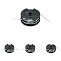 Pikkukuva 1 / 4: 4-pakkaus - Yhteensopiva Bosch F016800351 -täyttö ja integroitu 6 m pitkä Ø 1,6 mm paksuinen trimmerin siimal kela