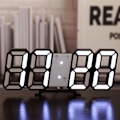 Miniatyrbild 6 av 6: HOOQICT 3D LED Digital Stor Väggklocka Modern Design Hem