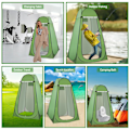 Miniatyrbilde 4 av 4: Campingdusj - Pop Up Personvern Dusjtelt, Bærbar Camping Dusjtelt, Camping Toalett Omkledningsrom Markise Med Vindu For Camping Og Strand