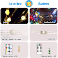 Miniatyrbilde 5 av 5: 10M 100LED lyslenke, 12 moduser 16 farger LED lyslenke