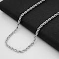 Miniatyrbild 1 av 4: Cordell Länk Halsband i Stål - Färgfast för Livet 2mm tjock,60cm lång