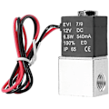 Miniatyrbillede 1 af 3: Magnetventil, 12v DC 1/4\" 2-vejs normalt lukket 1,2mpa pneumatisk aluminiummagnetventil til luftvand (dc12v)