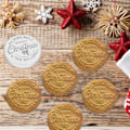 Miniatyrbillede 1 af 5: Glædelig jul kage ter stempel kiks fondant bagning kage em