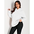 Miniatyrbillede 3 af 5: Trendy Queen Dame Oversized Hoodies Fleece Sweatshirts Langærmede Sweatre Pullover Efterår Outfits