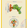Miniatyrbild 5 av 6: Fläkt Dinosaur Bubble Machine Auto Bubble Machine red